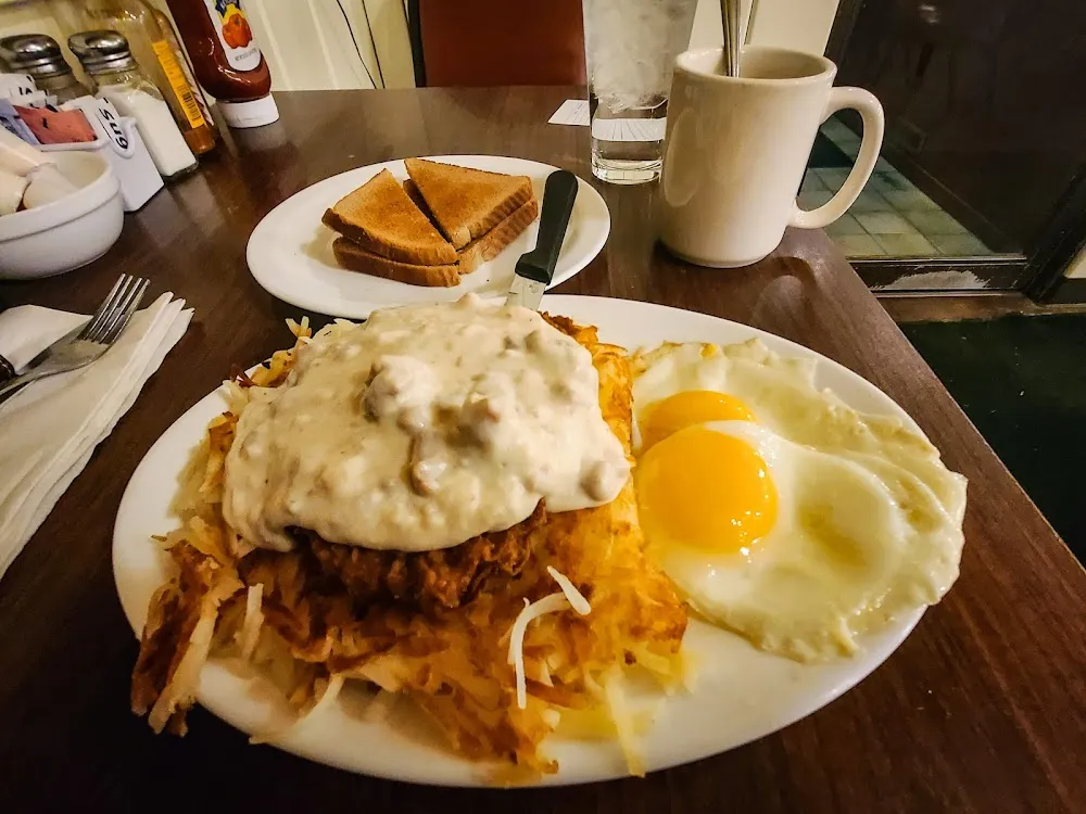 Country Fried Steak and Eggs